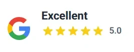 Google Reviews 5.0 Excellent - Based on 5 Reviews